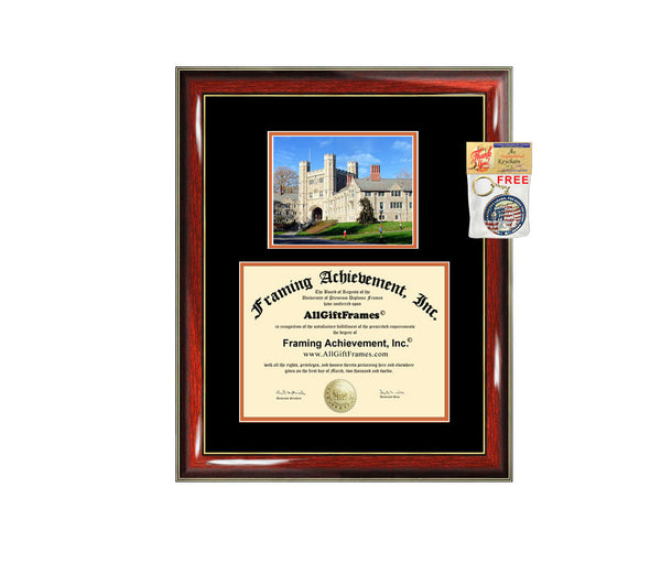 Princeton University diploma frame campus picture degree framing graduation gift certificate frames plaque certificate holder case graduate