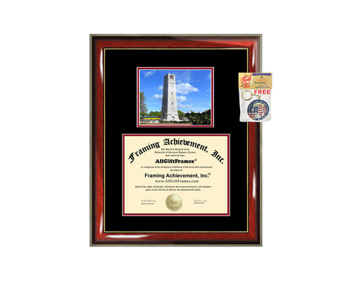 NCSU diploma frame campus certificate North Carolina State University degree frames framing gift graduation plaque document certification