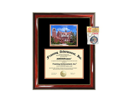 University of Florida diploma frame campus photo certificate framing graduation document college degree plaque UF graduate document