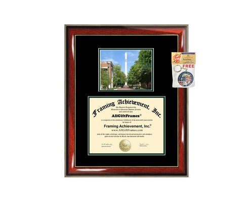UNCC diploma frame University of North Carolina Charlotte certificate framing graduation campus photo document plaque degree gift college