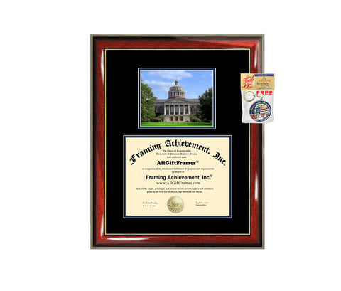 University of Rochester diploma frame campus photo certificate framing graduation document college degree plaque graduate document picture