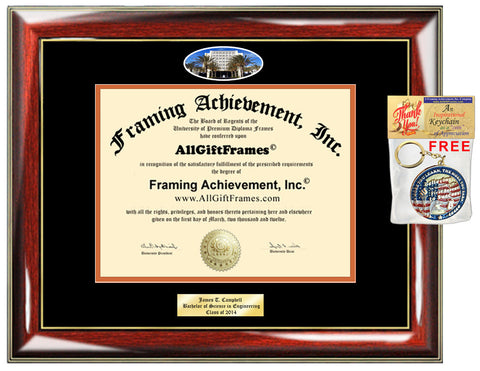 CSUF diploma frame California State University Fullerton certificate Personalized Bachelor Master Doctorate phd mba Engrave Holder Case