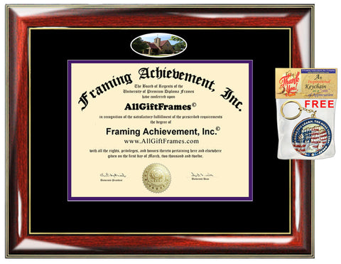 Concordia University Texas diploma frame campus photo certificate degree framing gift graduation plaque holder case document graduate alumni