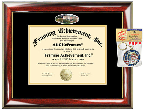 Endicott College diploma frame campus certificate degree professional Associate Bachelor Master MBA Doctorate PhD plaque framing graduation